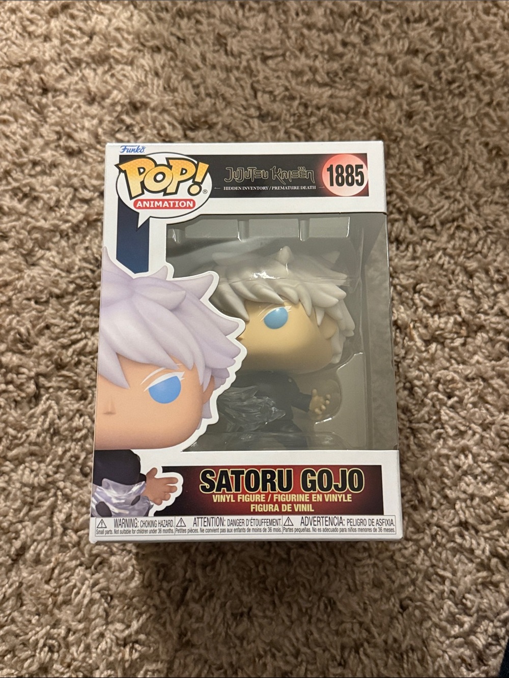 Funko Satoru Gojo Vinyl Figure - White Hair, Blue Eyes
